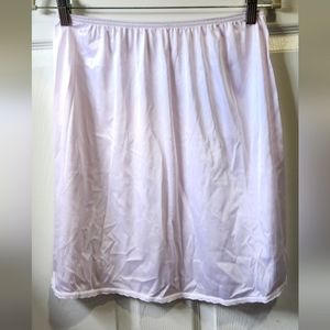 Vintage Vasserette light pink slip skirt women's size Large